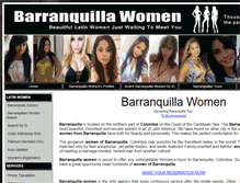 Tablet Screenshot of barranquillawomen.com